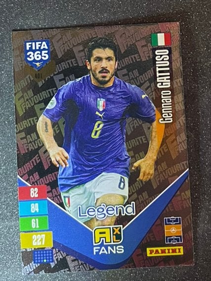 Panini Fifa365 2027 FANS’ FAVOURITE  LEGEND  GATTUSO ITALIA, Verzenden, Zo goed als nieuw, Plaatje