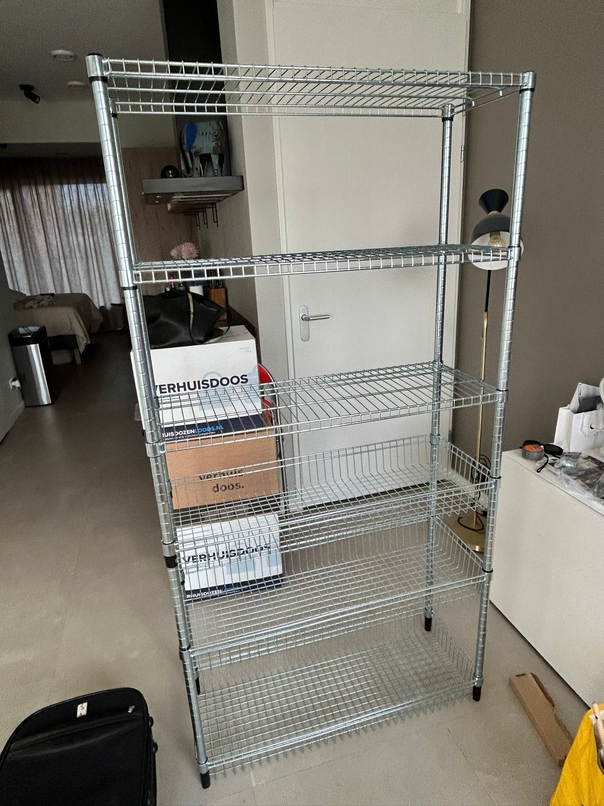 IKEA OMAR Stellingkast met 3 manden en extra stellingkast, Ophalen, Zo goed als nieuw