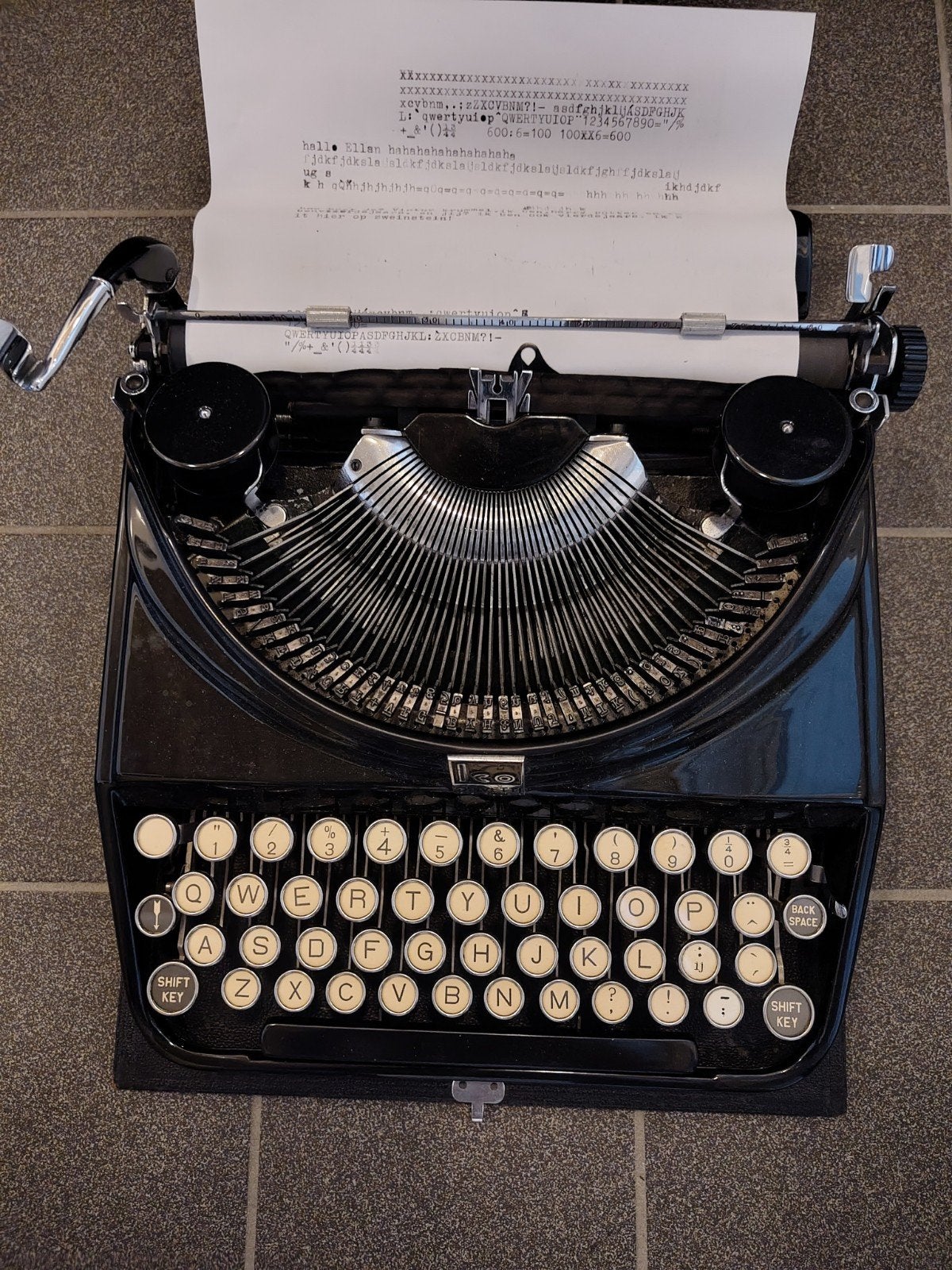Olivetti ICO typemachine uit ca. 1934, met koffer, Diversen, Typemachines, Ophalen of Verzenden