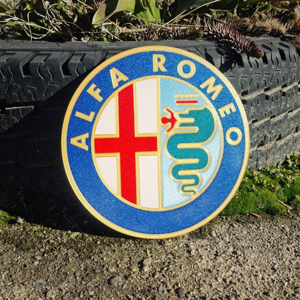 Alfa Romeo Logo 1972 - 3D Geprint, Ophalen of Verzenden, Nieuw
