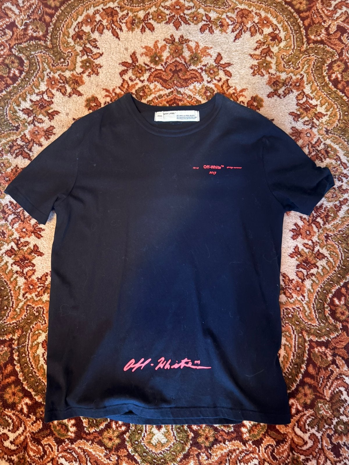 Off white shirt maat m, Ophalen of Verzenden, Zo goed als nieuw, Maat 48/50 (M), Zwart