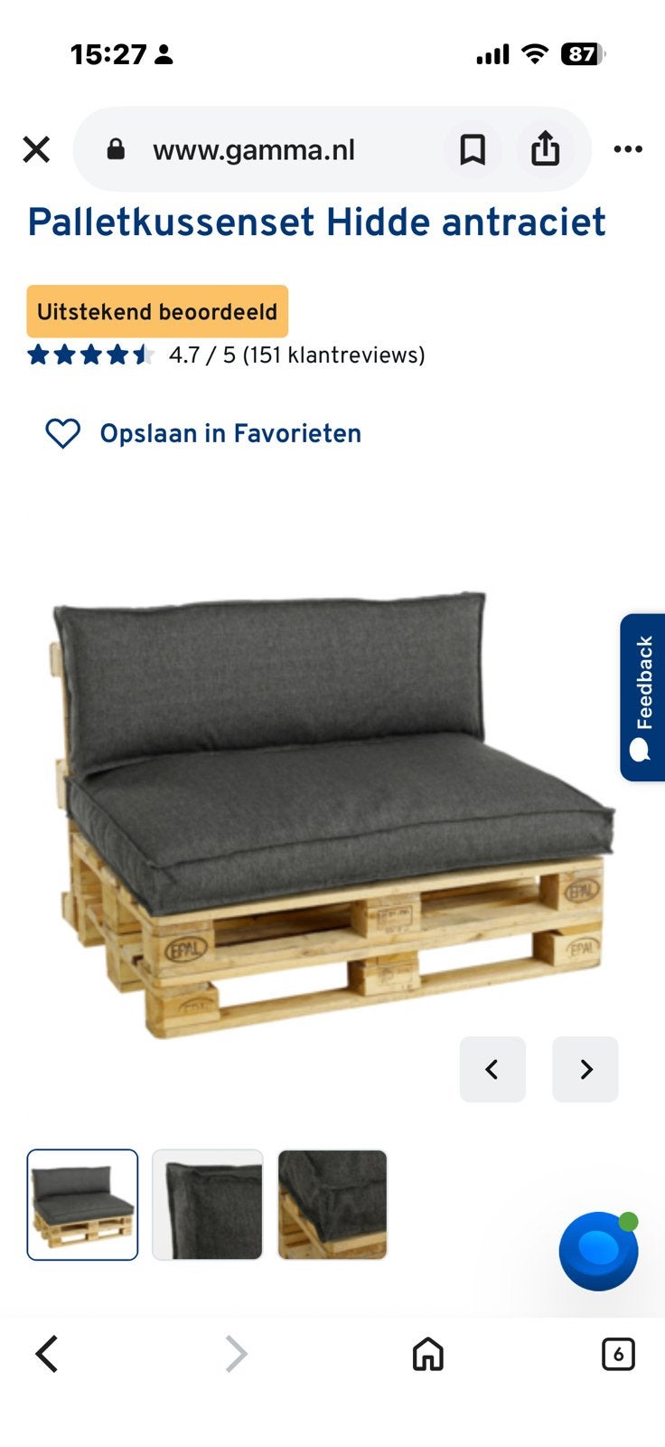Palletkuasens, Ophalen, Zo goed als nieuw