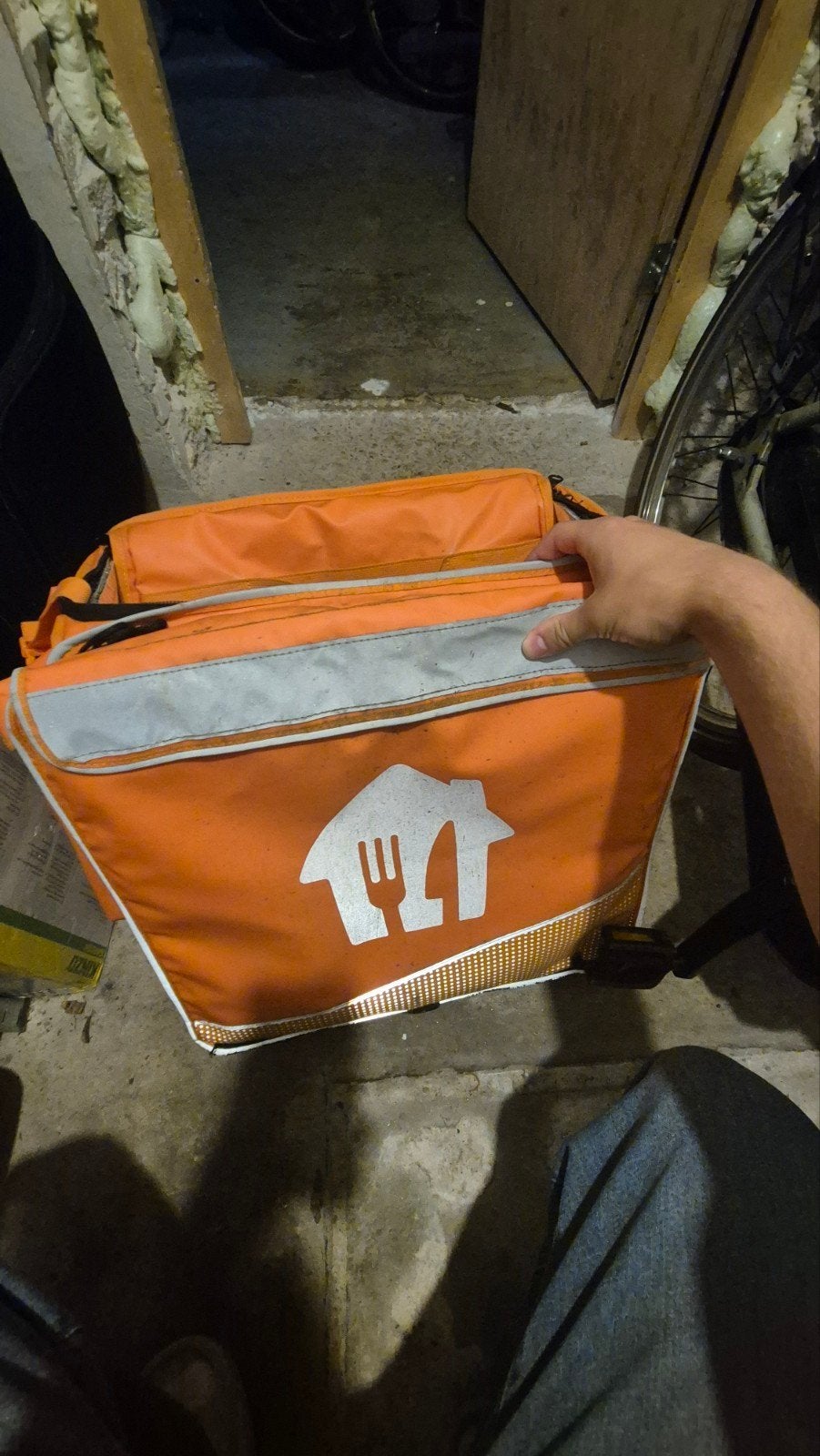 thuisbezorgd tas, Overige merken, 40 cm of meer, Gebruikt, Ophalen of Verzenden