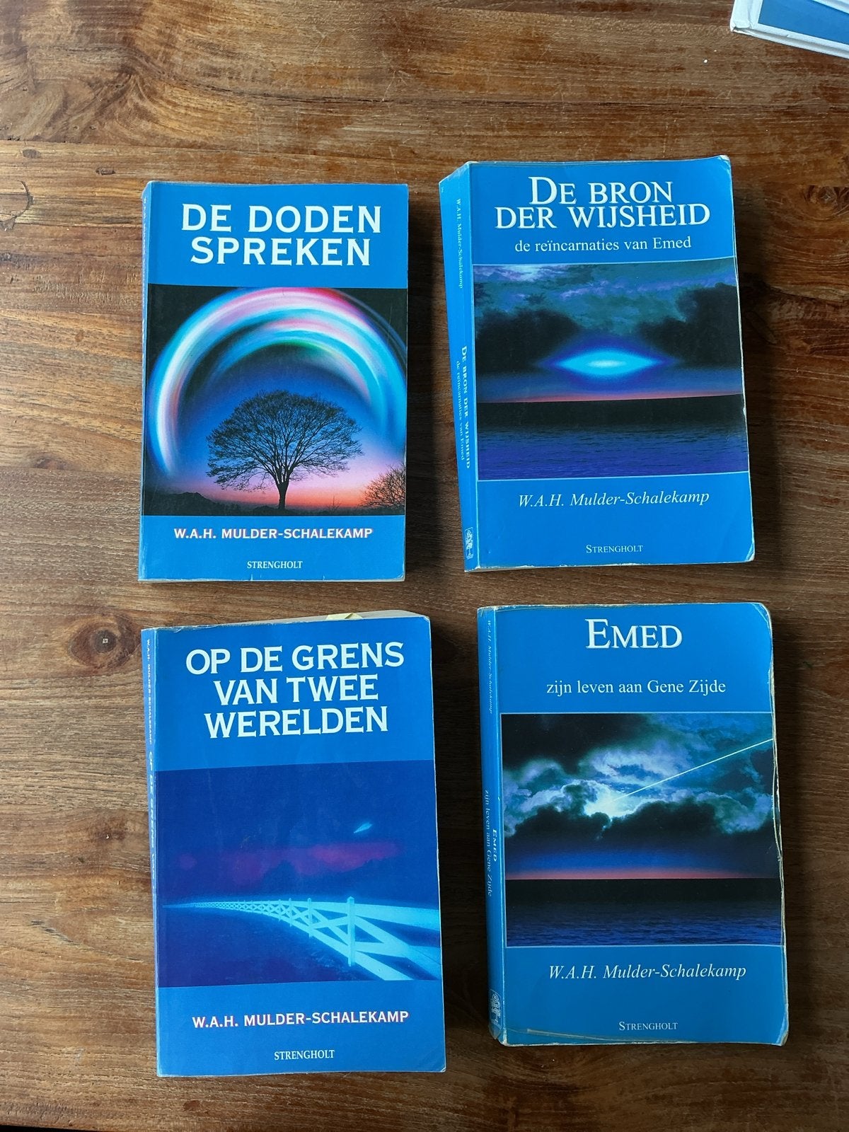 4 boeken van W.A.H. Mulder-Schalekamp - Spiritualiteit, Boeken, Ophalen of Verzenden, Gelezen, Spiritualiteit algemeen, Achtergrond en Informatie