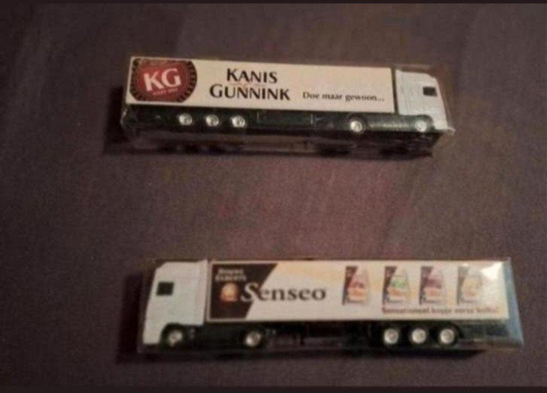 Miniatuur reclame vrachtwagens:, Ophalen of Verzenden, Zo goed als nieuw