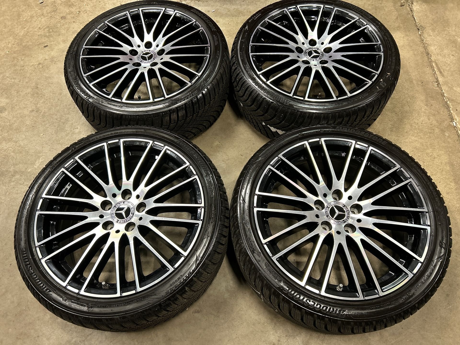 18 inch originele velgen + winterbanden MB A B C CLA klasse, 18 inch, Gebruikt, -, -