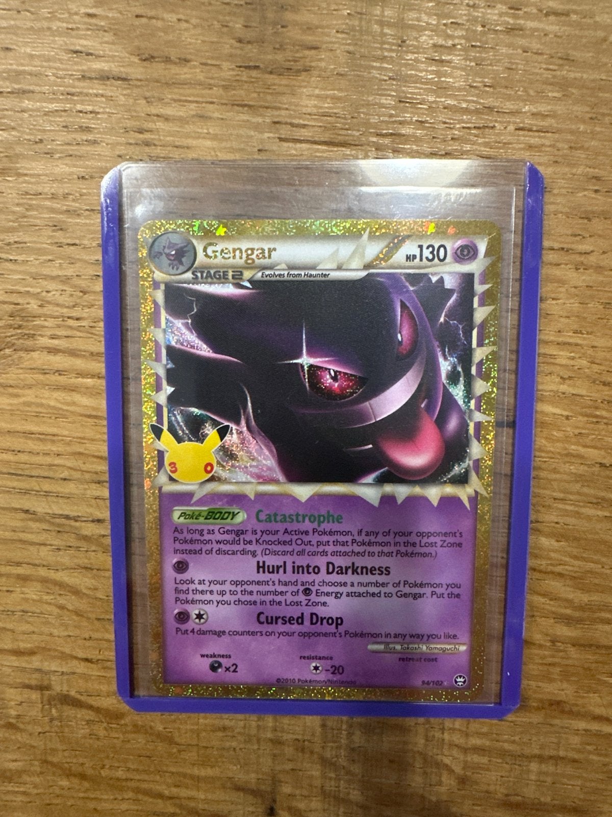 Pokémon Gengar Celebrations 25th Anniversary Kaart, Ophalen of Verzenden, Zo goed als nieuw, Losse kaart