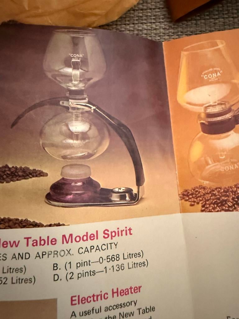Vintage Cona Koffiemachine - Nieuw in Doos, Compleet, Ophalen