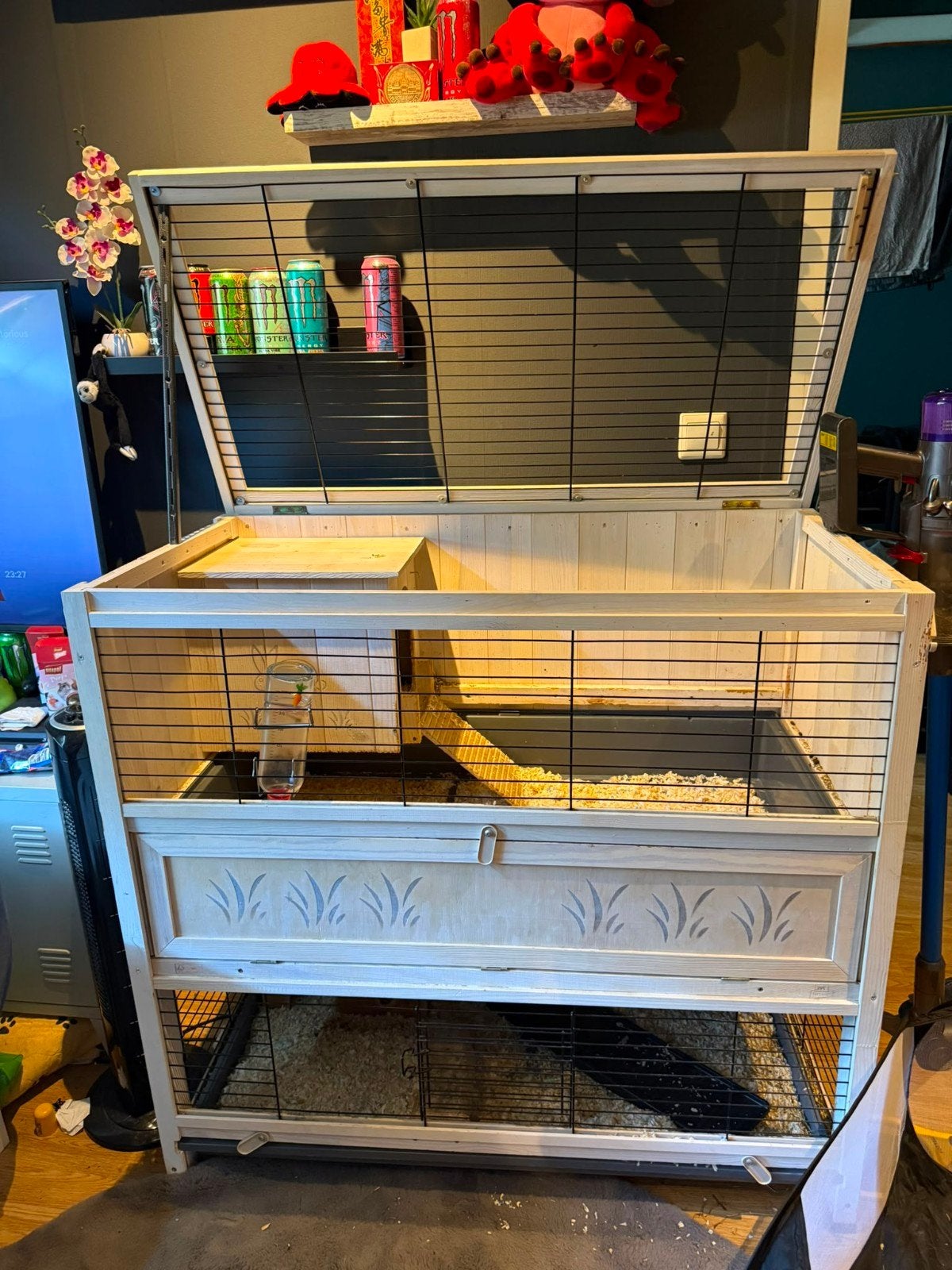 cavia konijnen hok met buitenren, Ophalen, Kooi, 110 cm of meer, 90 cm of meer