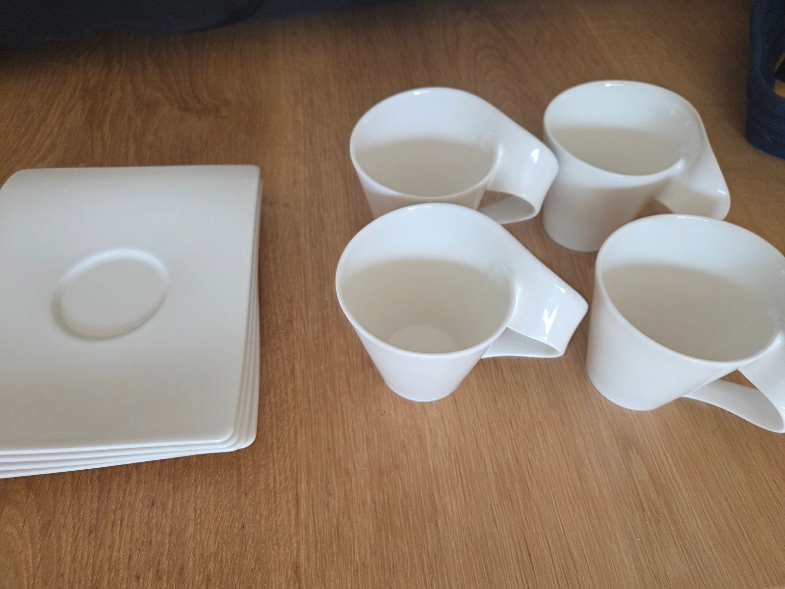 Villeroy & Boch NewWave koffiekopjes en schoteltjes (4x), Villeroy & Boch, Ophalen of Verzenden, Zo goed als nieuw, Modern