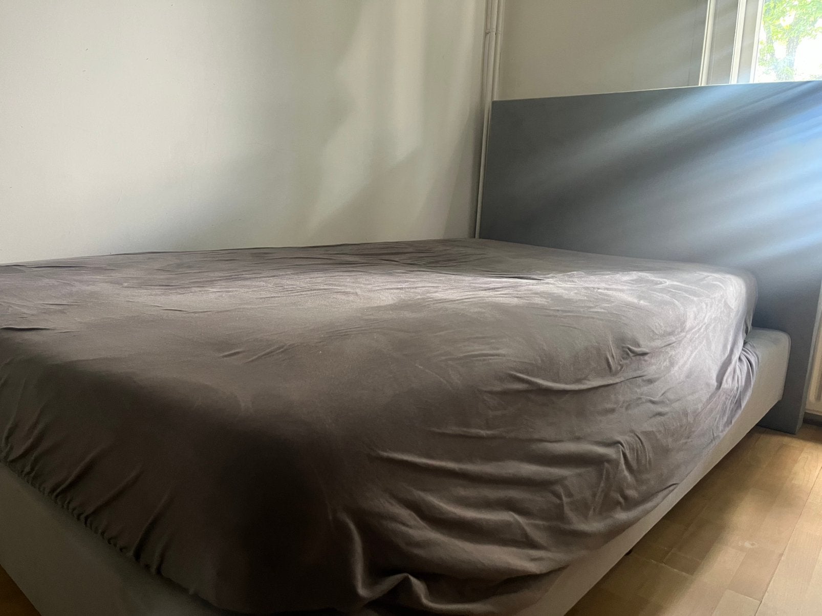 Twijfelaar bed, Ophalen, 210 cm, Zo goed als nieuw, Twijfelaar