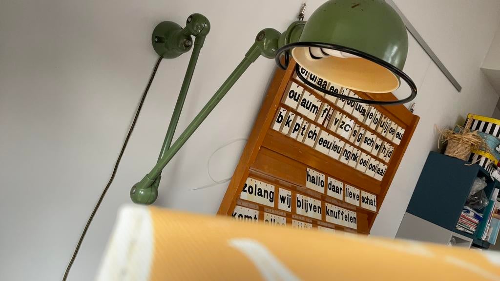 Jielde 2 armige wandlamp, Ophalen, Gebruikt, Metaal, Vintage stoer