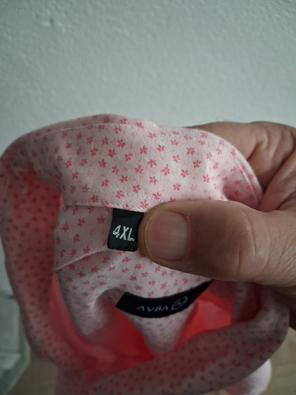 Roze overhemd met stippen - AVBA - Maat 4XL, AVBA, Ophalen of Verzenden, Overige halswijdtes, Roze