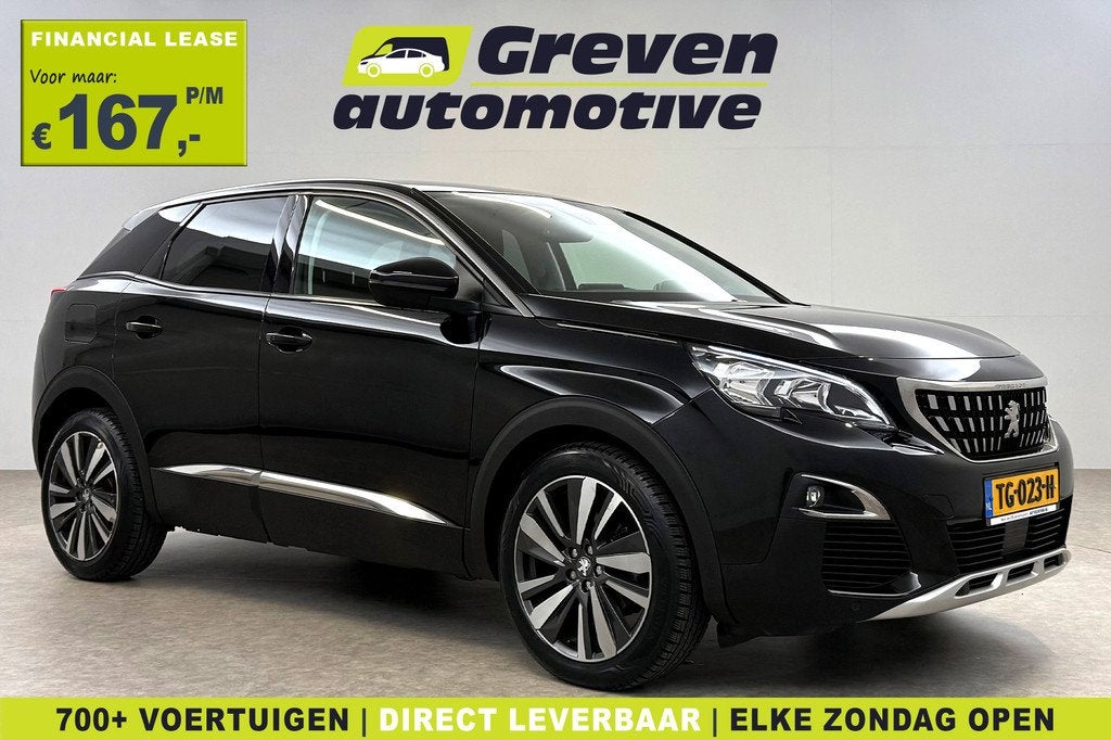 Peugeot 3008 1.2 PureTech | Virtual | Camera | Sfeer | Carpl, Auto's, Peugeot, Gebruikt, Euro 6, 1199 cc, Zwart