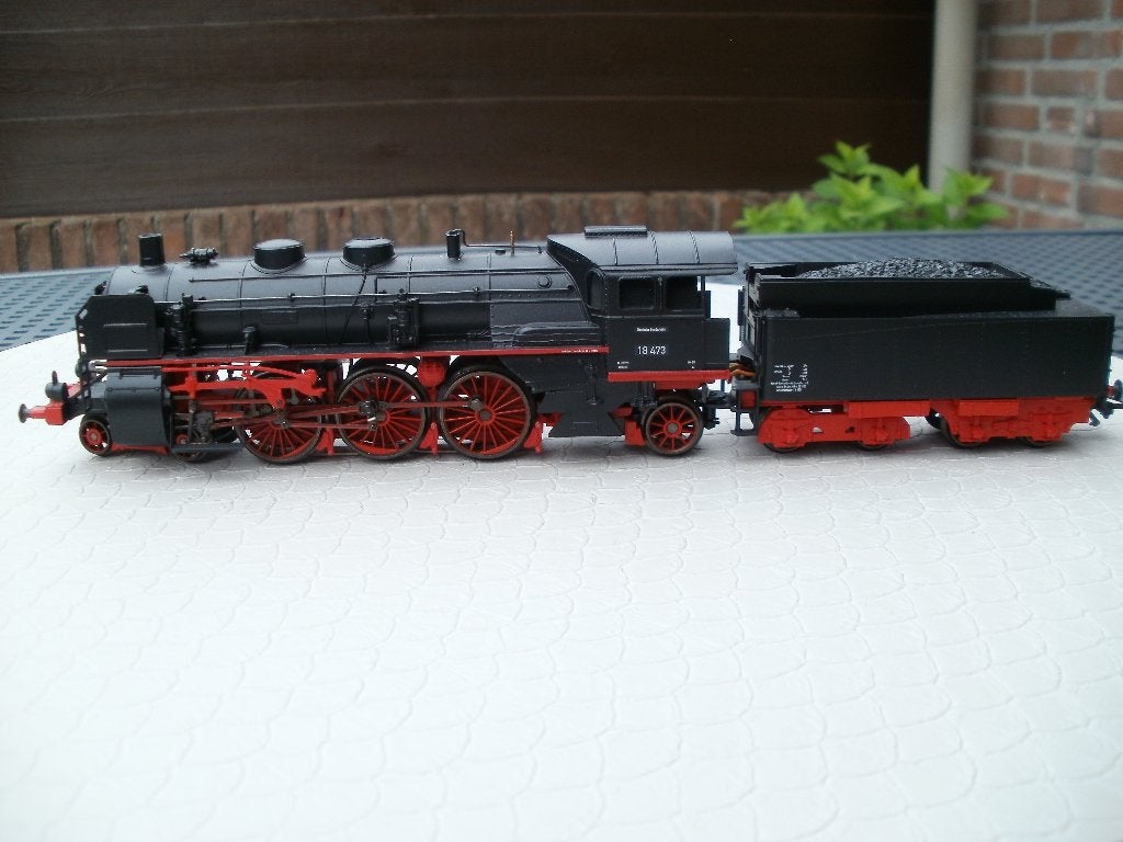 Marklin Ho stoomlokomotief BR18+tender no 18473+Dig.+geluid, Wisselstroom, Locomotief, Nieuw, Ophalen of Verzenden