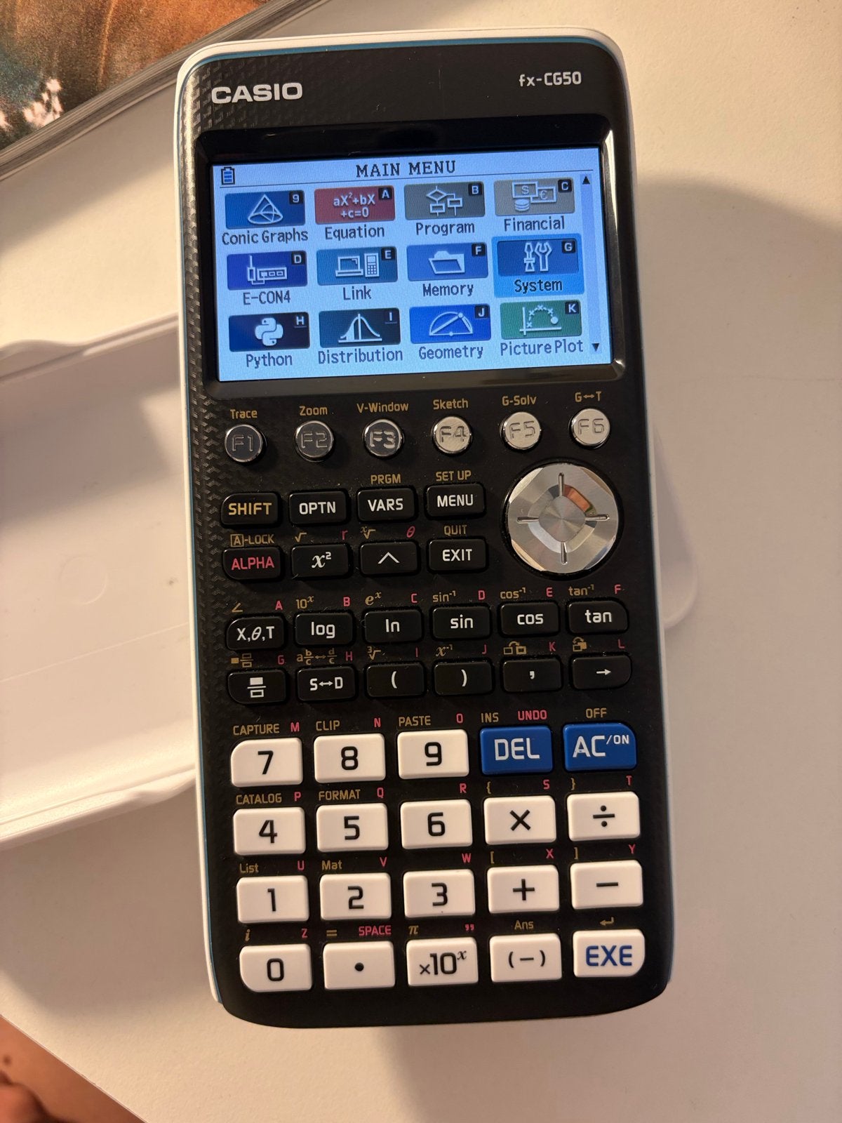 Casio fx-CG50 Grafische rekenmachine (bovenbouw), Ophalen of Verzenden, Grafische rekenmachine, Zo goed als nieuw