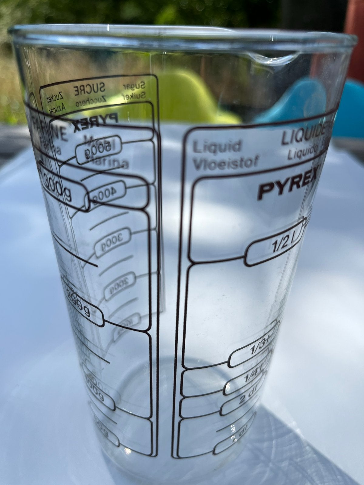 Glazen maatbeker - Pyrex - 0.5 Liter, Ophalen of Verzenden, Overige merken, Glas, Overige typen