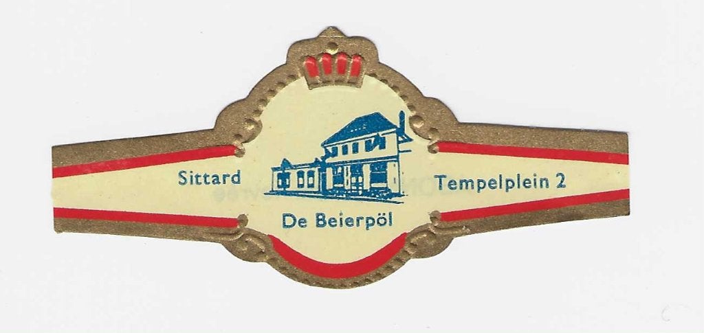 abonne reclamen 78-   de beierpol  sittard, Verzamelen, Ophalen of Verzenden, Sigarenbandjes