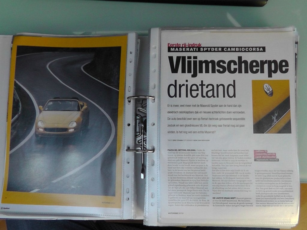 Maserati Spyder Gransport / Cambiocorsa M138 ? 16x autotest, Ophalen, Gelezen