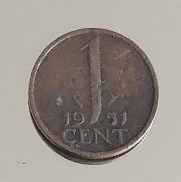 1 cent 1951,  visje   volgnr 9, Postzegels en Munten, Munten | Nederland, Ophalen of Verzenden, Koningin Juliana, Overige waardes