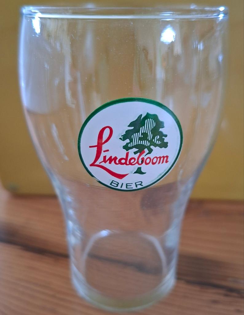 Glas 1x LINDEBOOM 1x SKOL bier, Verzamelen, Ophalen of Verzenden, Zo goed als nieuw, Glas of Glazen, Overige merken