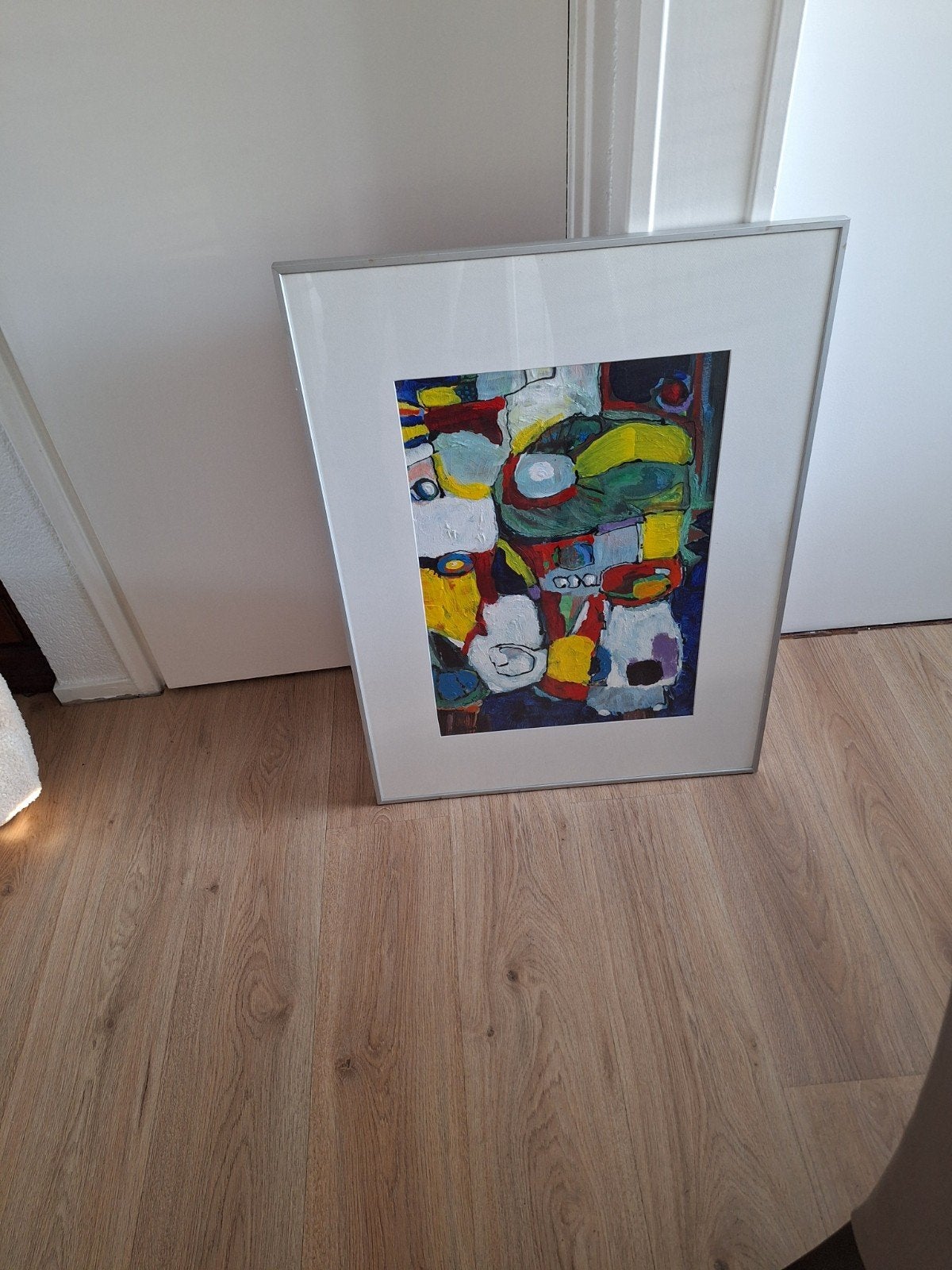 Abstract Schilderij 'Charel M. 89' - Levendige Kleuren, Antiek en Kunst, Ophalen of Verzenden