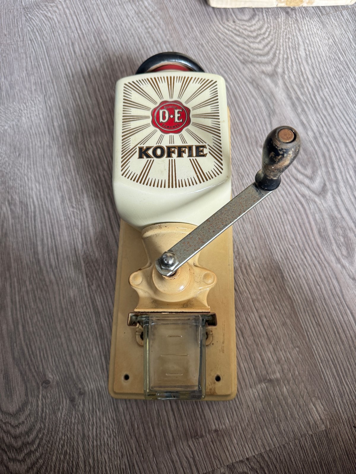 Vintage Douwe Egberts wandkoffiemolen - Jaren '50/'60, Ophalen of Verzenden