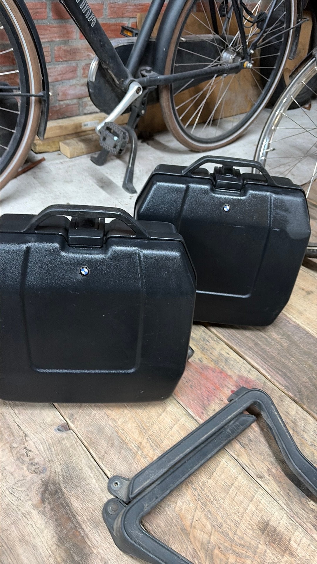 BMW K100/ k75  Kofferset met beugels en Sleutel - Gebruikt, Ophalen of Verzenden, Gebruikt