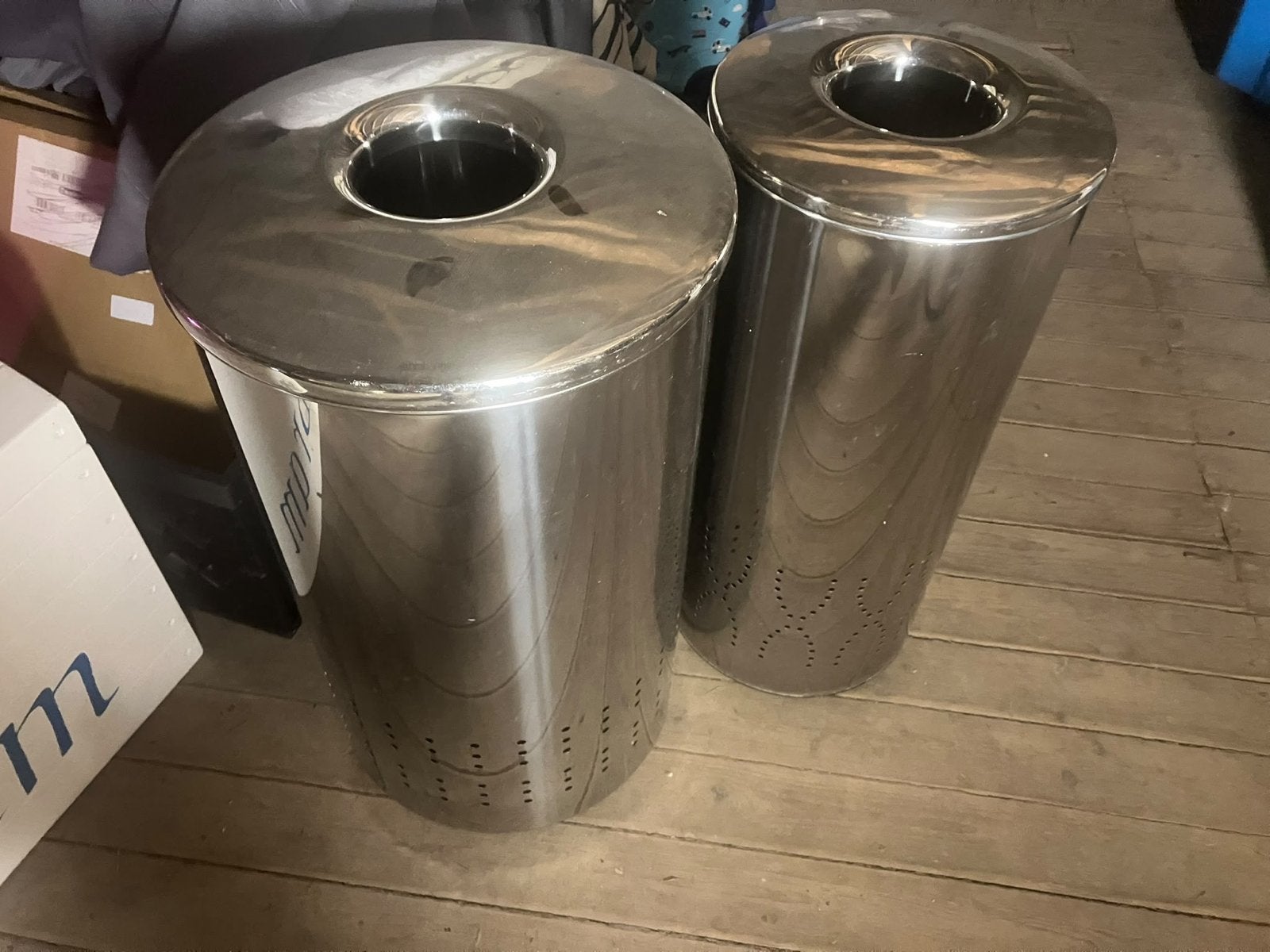 Brabantia RVS Wasmanden Set - 2 stuks, in nette staat., 40 liter of meer, Ophalen, Gebruikt, Rvs