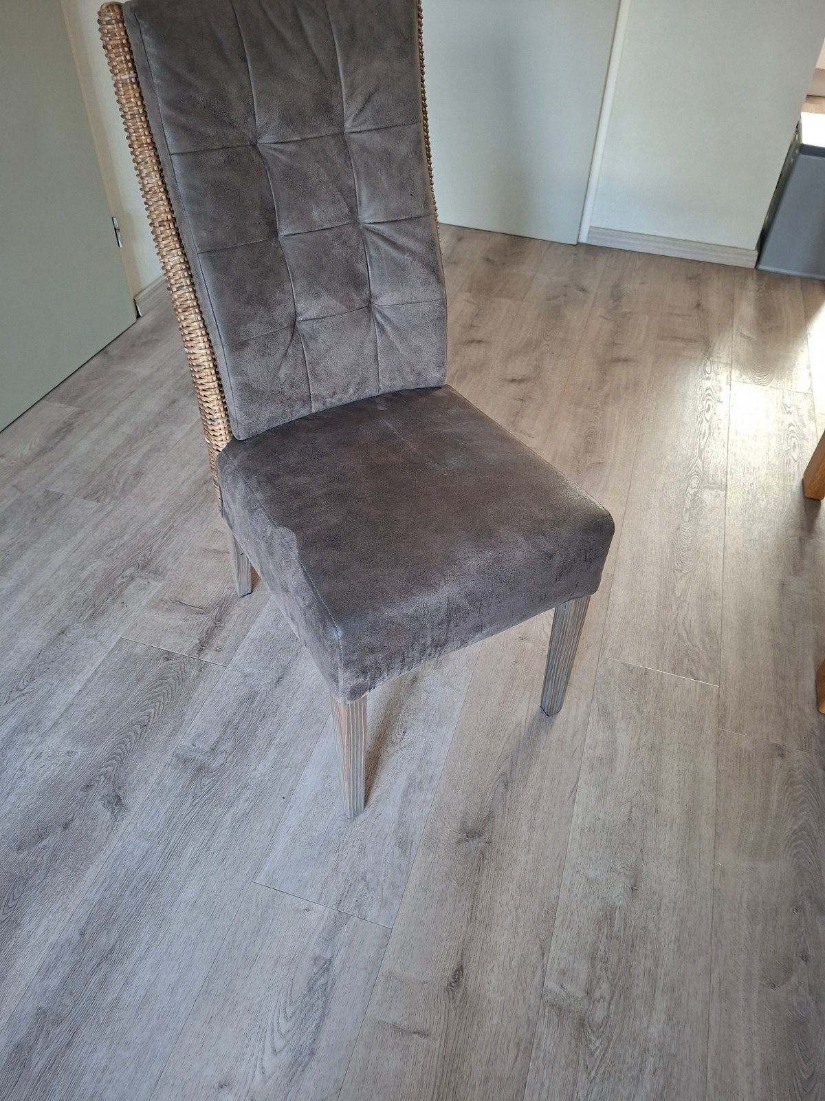 eetkamerstoelen 6 stuks, Huis en Inrichting, Ophalen of Verzenden, Zo goed als nieuw, Stof, Vijf, Zes of meer stoelen