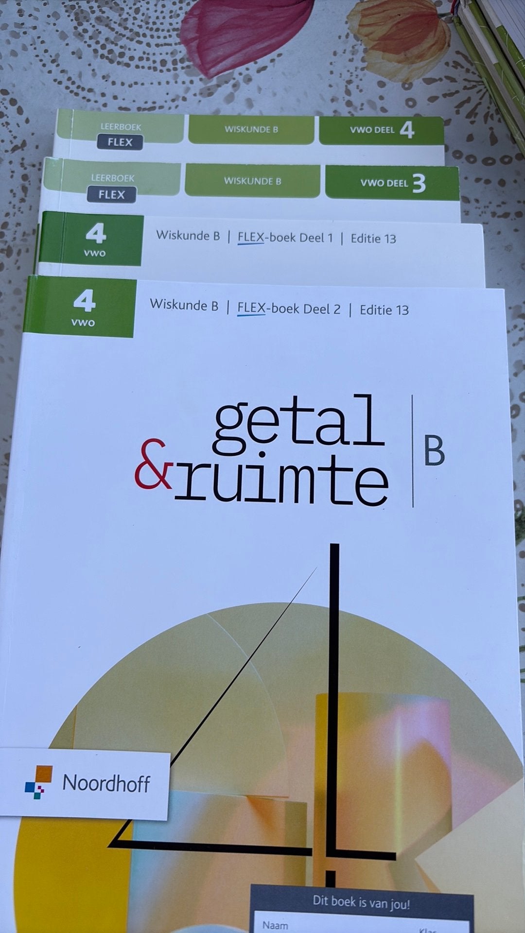 Getal en ruimte VWO wiskunde B deel 1 tm 4, Boeken, VWO, Ophalen of Verzenden, Zo goed als nieuw, Wiskunde B