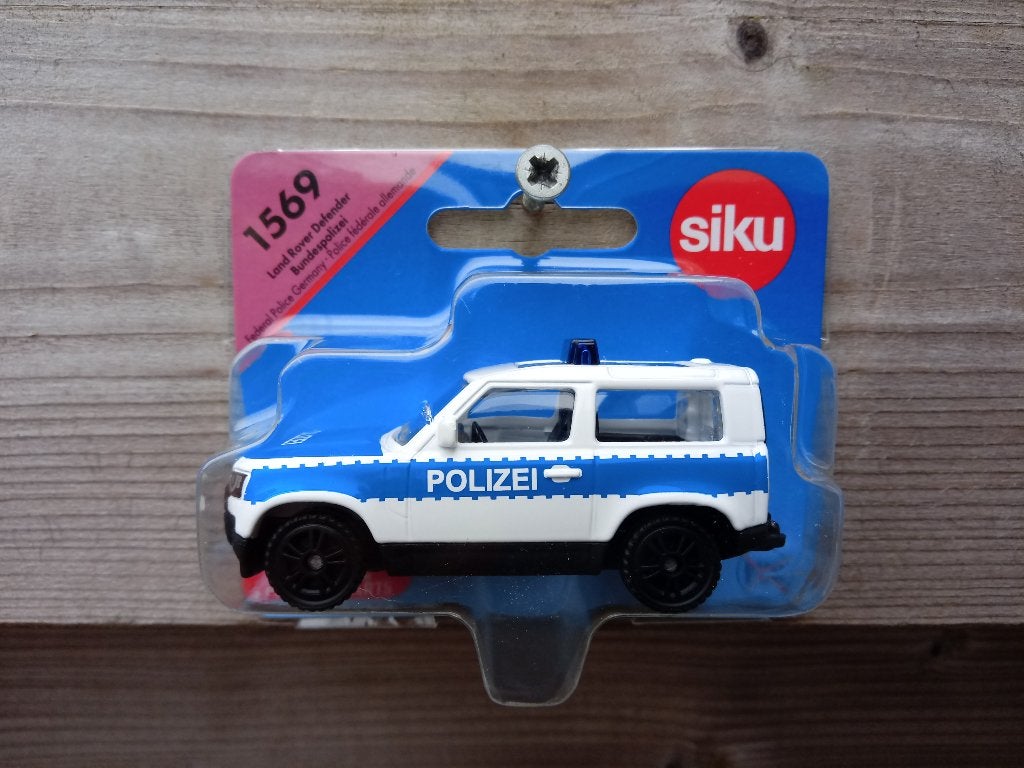 Land Rover Defender Polizei Siku 1569, Hobby en Vrije tijd, Ophalen, Nieuw, Auto