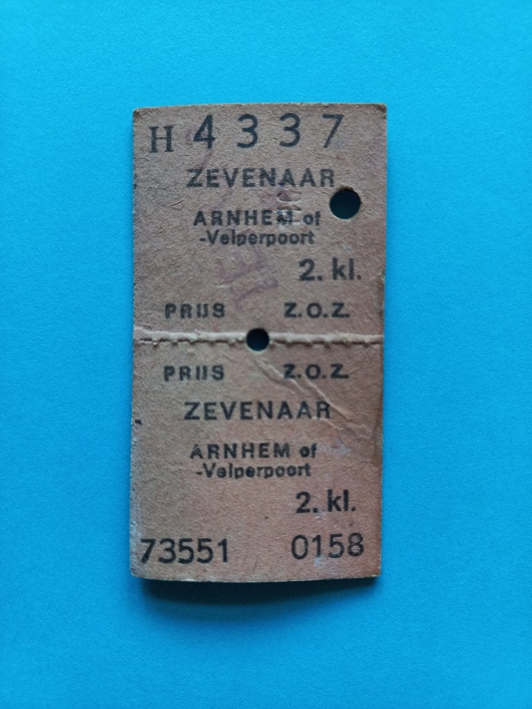 Treinkaartje NS 1973, Ophalen of Verzenden, Gebruikt, Trein, Overige typen