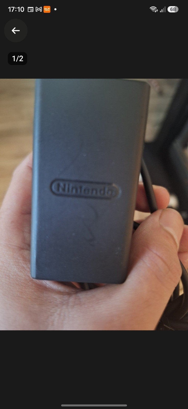 Originele Nintendo Switch oplader (USB-C), Ophalen, Zo goed als nieuw