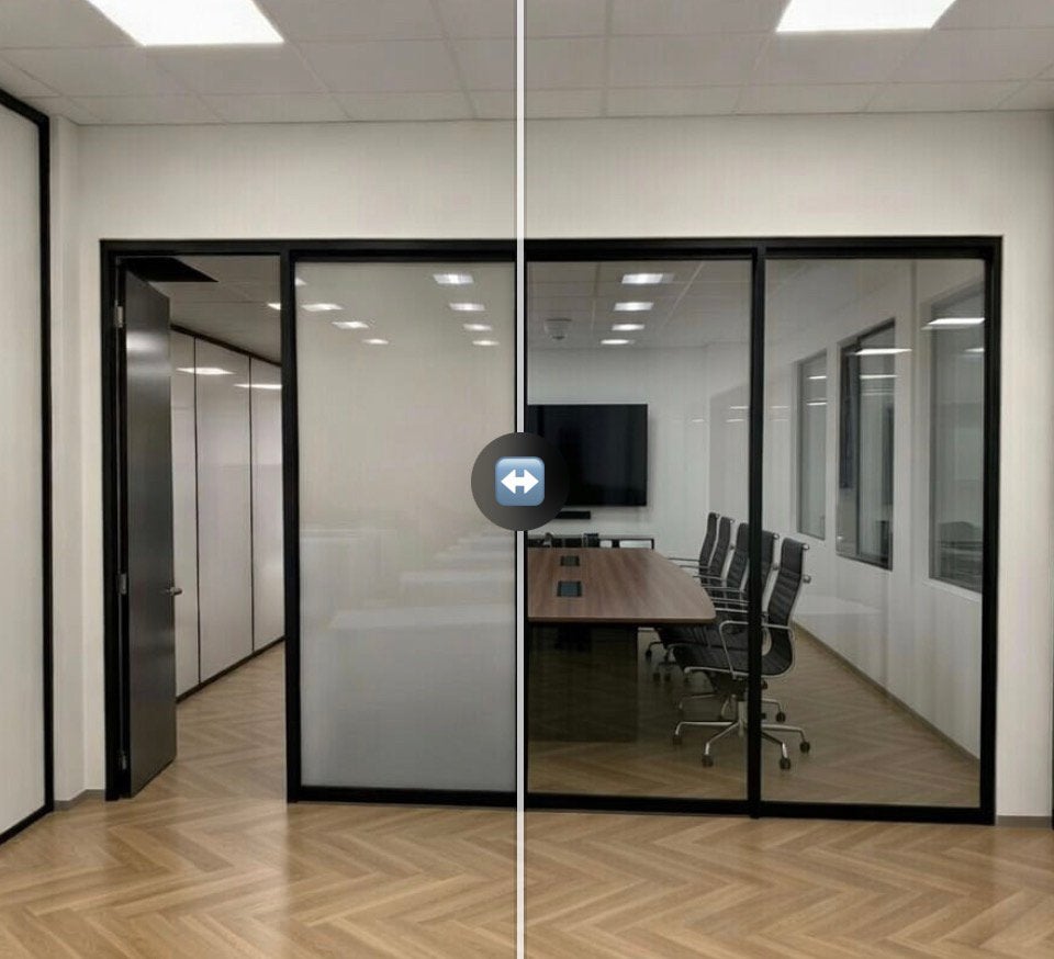 Privacy Folie Glas, ook Automatische Folie Ondoorzichtig, Verzenden, Nieuw