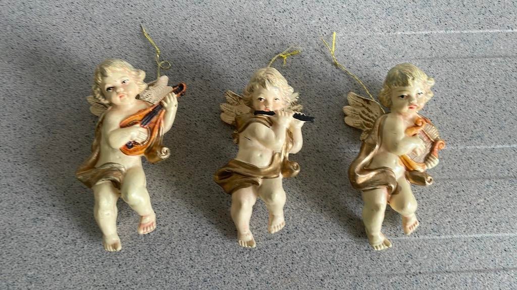 Prachtige engelen engel kerst muziekinstrument, Ophalen of Verzenden, Zo goed als nieuw