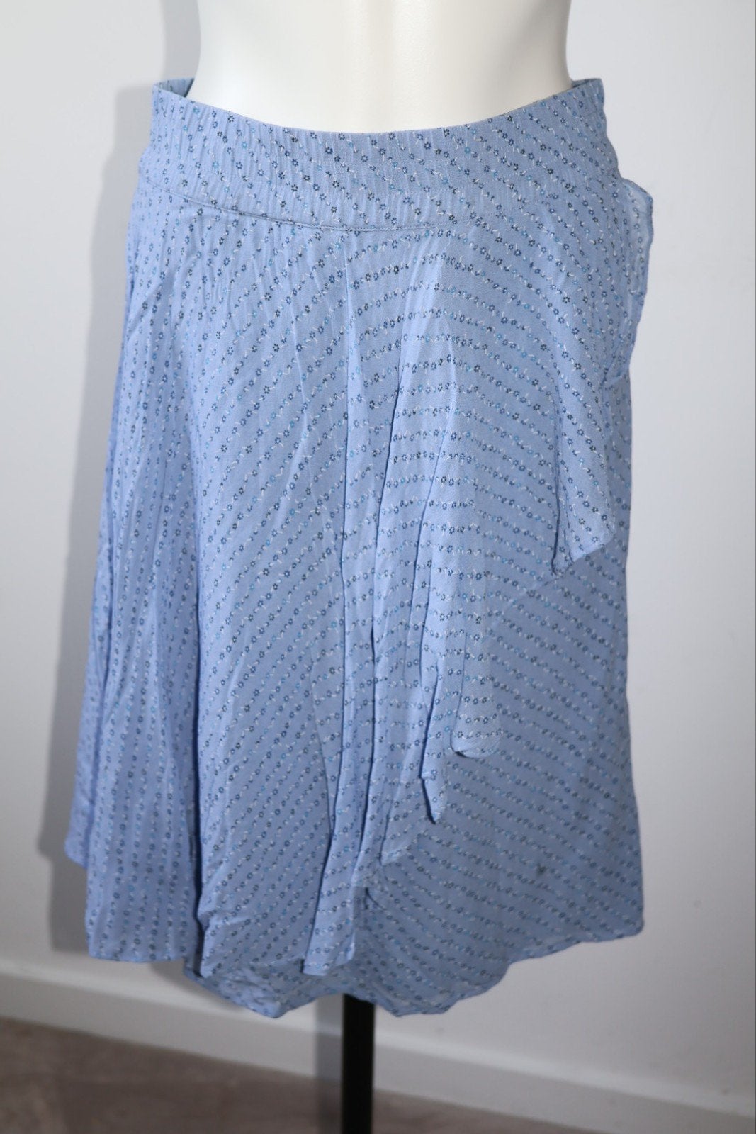 Ganni leuke rok maat 36 / S met elastische taille, Ganni, Blauw, Ganni, Ophalen of Verzenden