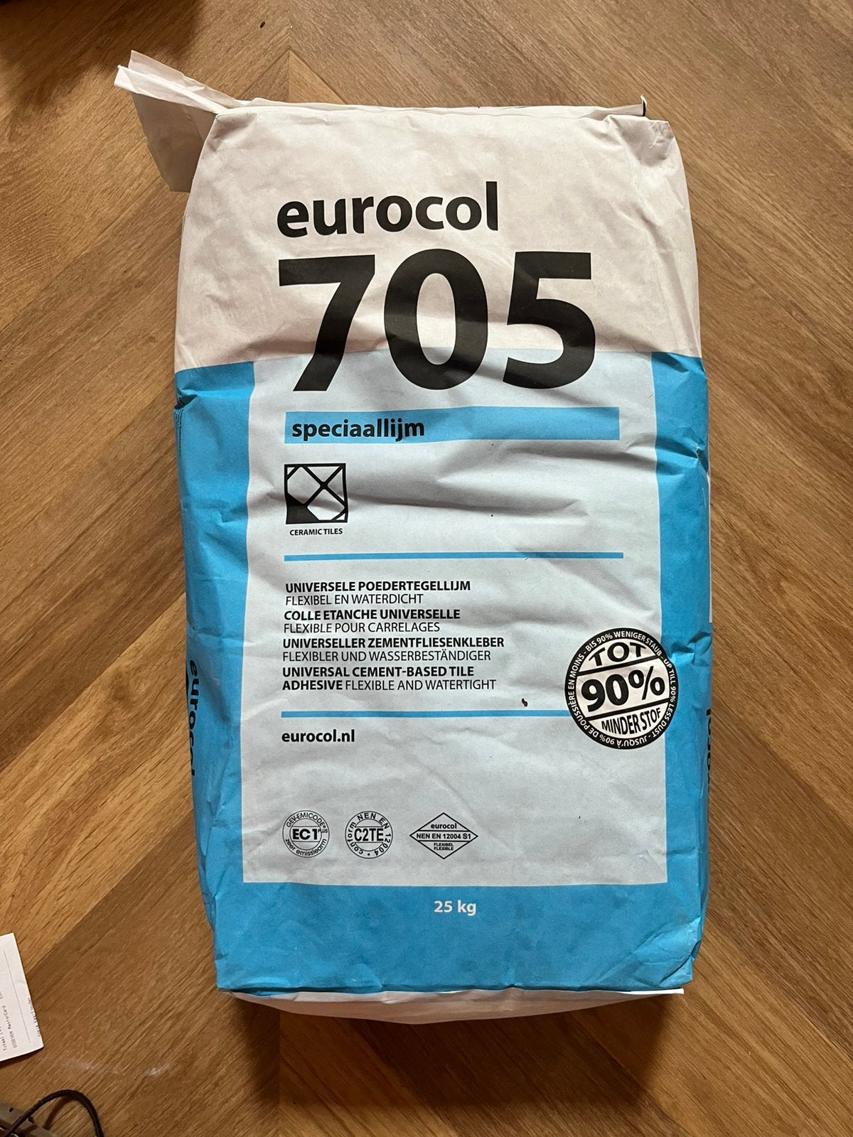 FORBO EUROCOL Flexibele speciaal tegellijm 705, 25 kg, Ophalen, Overige materialen, Overige typen, 10 m² of meer