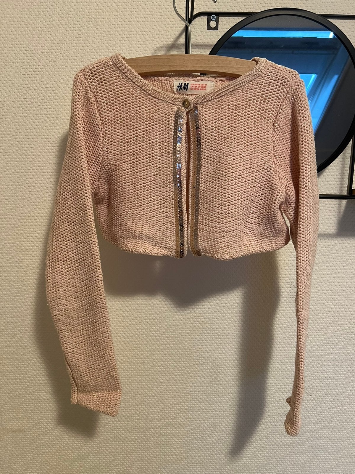 Roze glitter bolero maat 110/116, Ophalen of Verzenden, Zo goed als nieuw, Meisje, Trui of Vest