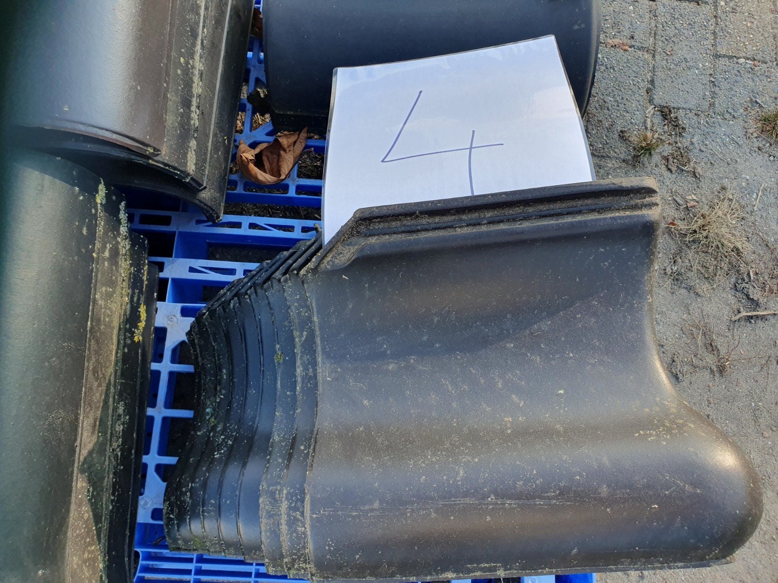 9 stuks OVH JD chaperon pan zwart satinet 70 graden, Ophalen, Steen of Klei, Zwart, Nieuw