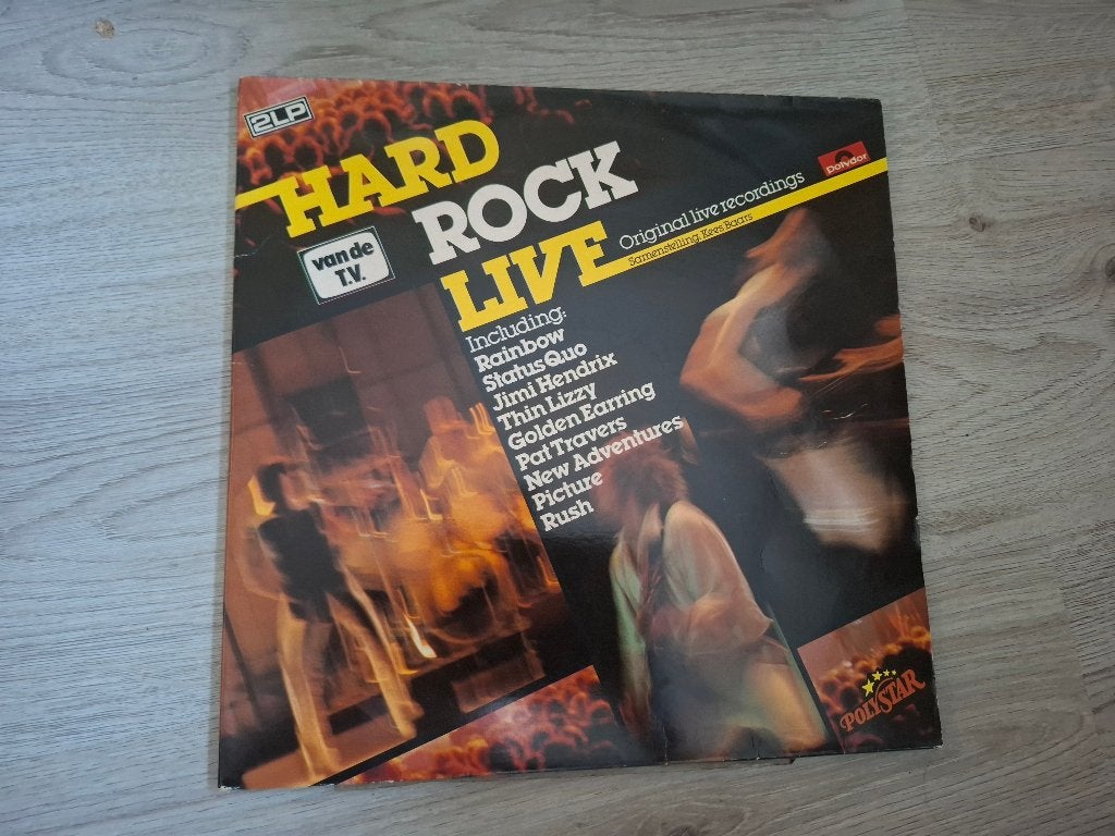 2 LP verzamel Hard Rock Live. (1982), Gatefold hoes, Ophalen of Verzenden, 1980 - 1989, Gebruikt