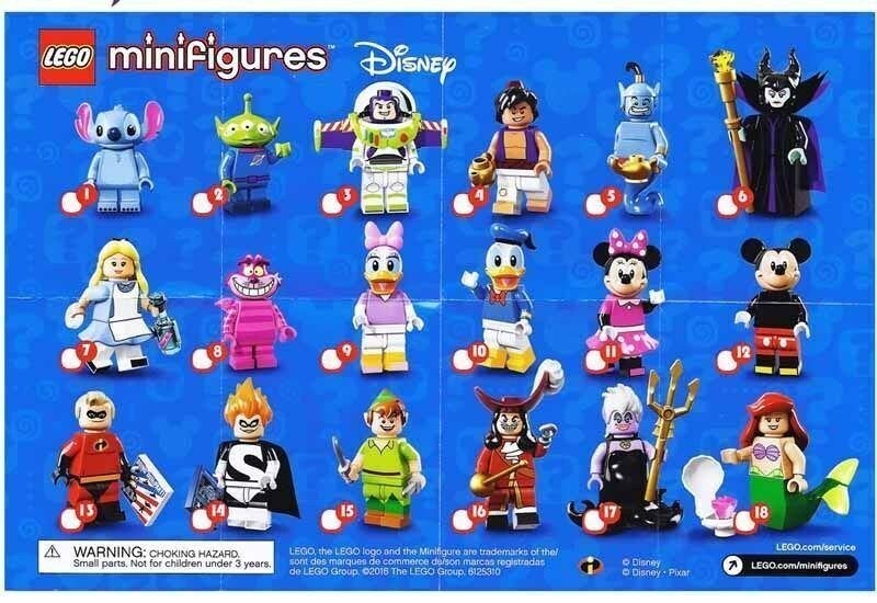 Lego minifigures Disney serie 1 - 71012, Lego, Nieuw, Ophalen of Verzenden, Minifiguur