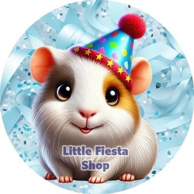 lf1292 luxe icing cavia 20cm eetbare taart print, Ophalen of Verzenden, Nieuw, Taarten, Versiering
