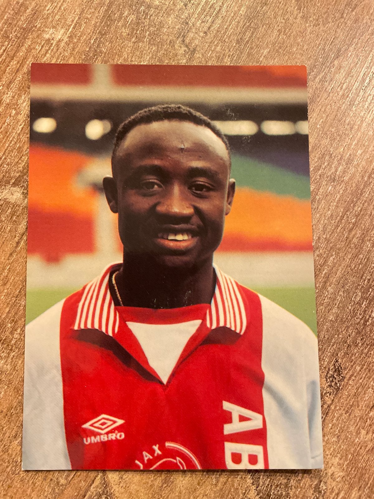 Tijani Babangida Ajax spelerskaart, Ophalen of Verzenden, Zo goed als nieuw, Ajax, Spelerskaart