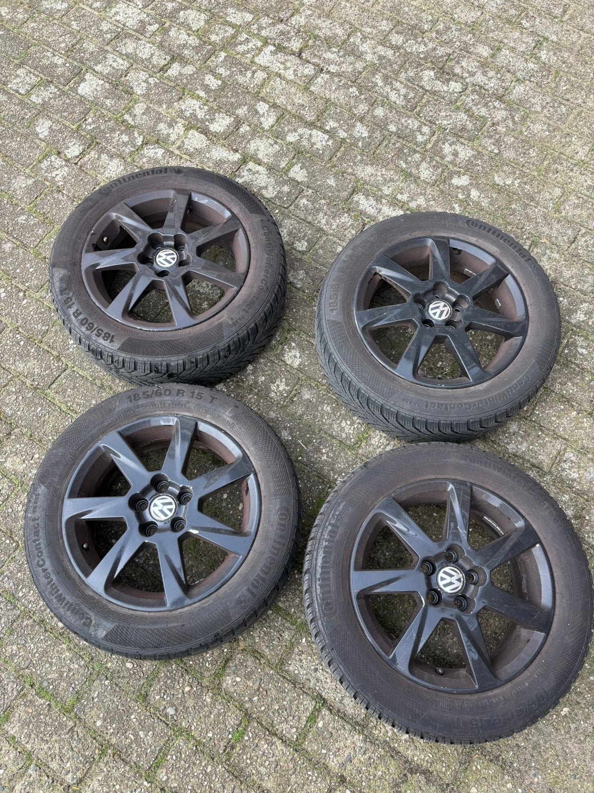 lichtmetalen velgen 15 inch 5x100  volkswagen polo, Auto diversen, Wieldoppen, Ophalen
