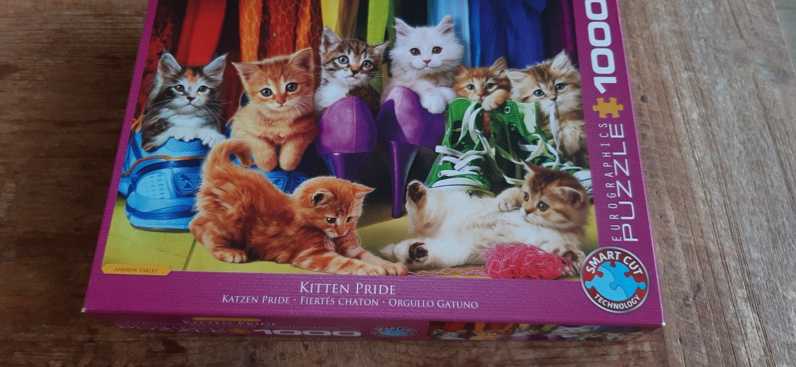 Eurographics Kitten Pride Legpuzzel 1000 stukjes, Ophalen of Verzenden, 500 t/m 1500 stukjes, Zo goed als nieuw, Legpuzzel