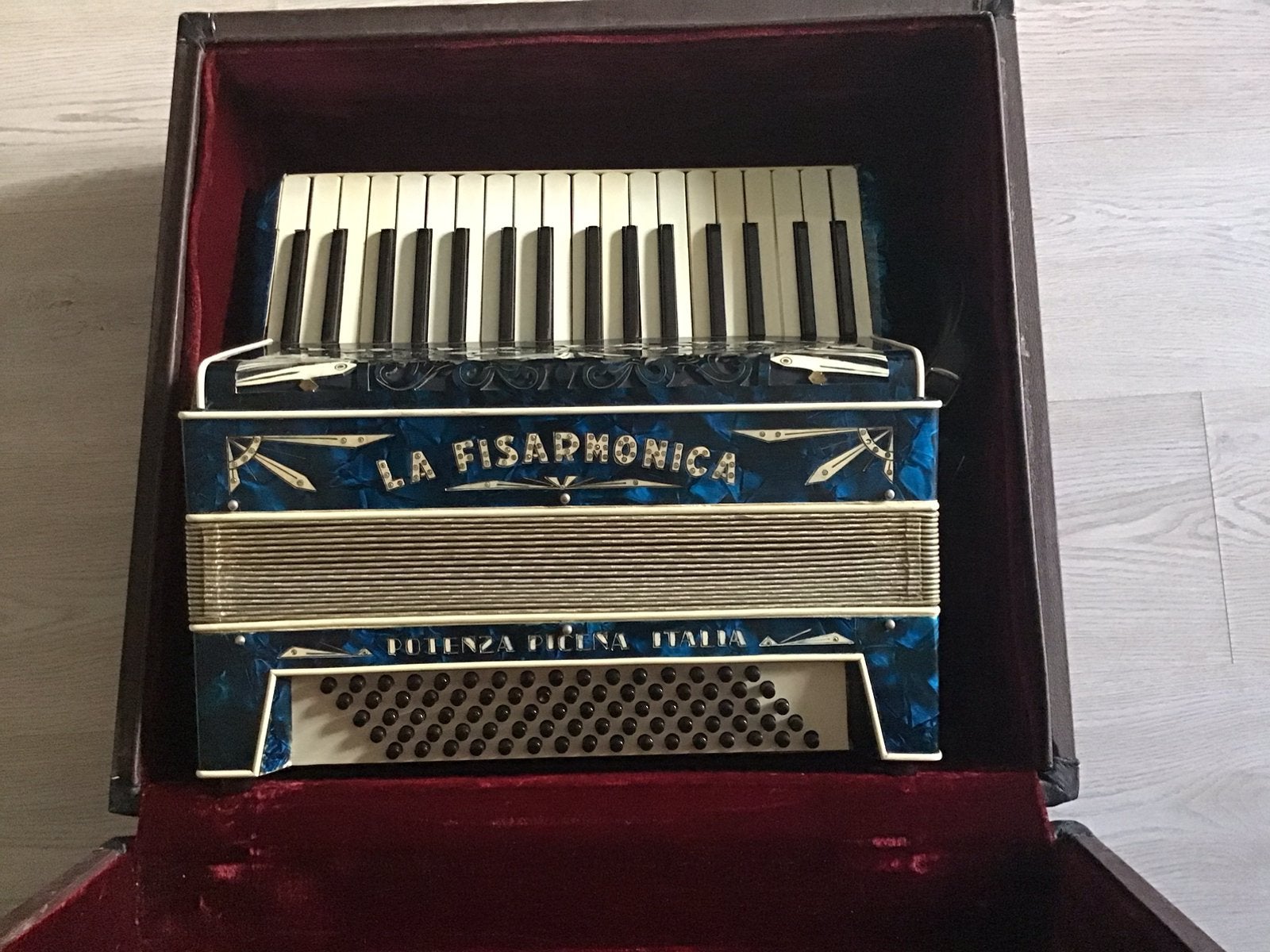 Accordeon trekzak, Muziek en Instrumenten, Ophalen, Gebruikt, Overige merken, Met koffer