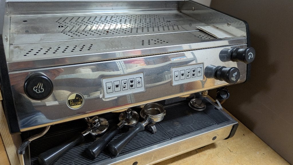Pavoni koffie- en espressomachine, Witgoed en Apparatuur, Gebruikt, Espresso apparaat, Gemalen koffie, Ophalen