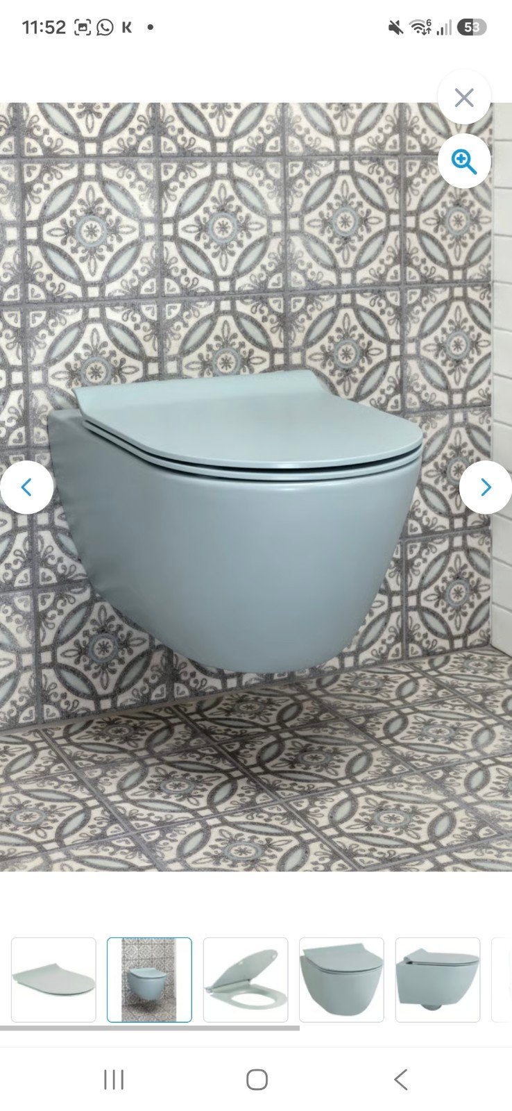 Ben Slim toiletbril met softclose en quickrelease mat azuur, Ophalen, Nieuw, Toilet