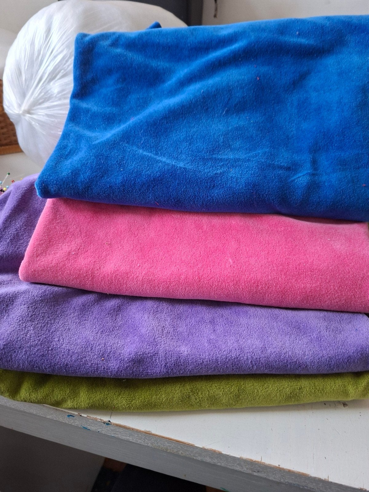 stretch velourstof voor  antroposofische poppen, Verzenden, Nieuw, Figuurtje(s)